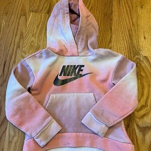 Nike Pink Tie Dye Sweatshirt Hoodie
